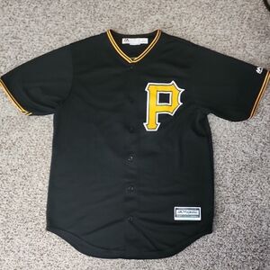 Majestic Black Jersey with Yellow Lettering